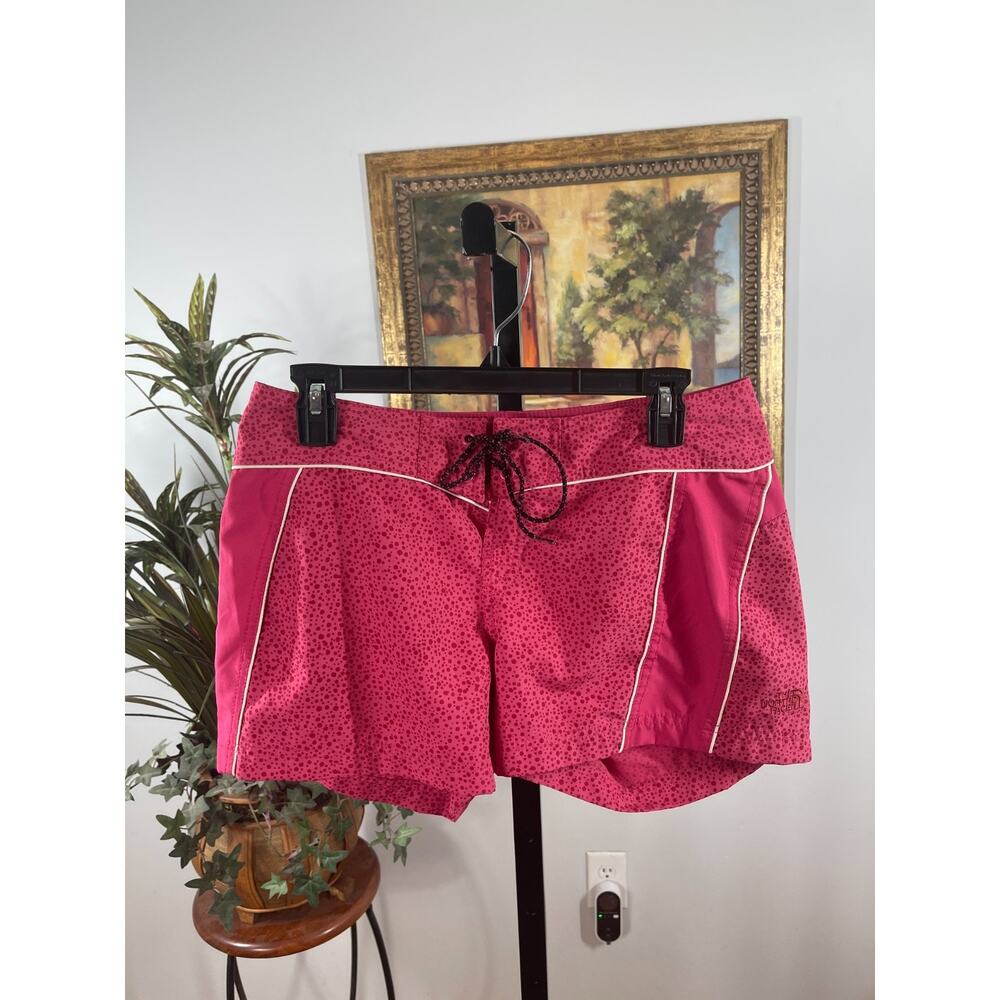 The North Face Athletic Shorts Womens Size 6 Pink Drawstring Surfcore Y2K Sporty